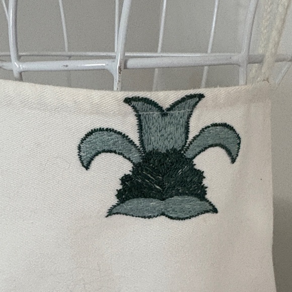 Zara White Mini Dress with Teal Embroidery - Picture 9 of 9